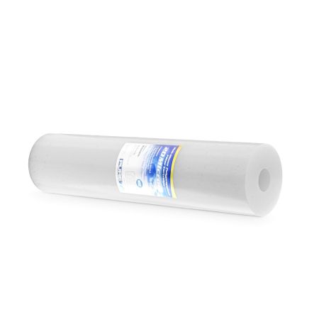 Bellerofonte Sedimentfilter 20 inch, 25 micron, verwijdert zand, modder, roestdeeltjes en zwevende verontreinigingen tot 25 micron van polypropyleen, verpakking van 6 stuks Bellerofonte Sedimentfilter 20 inch, 25 micron, verwijdert zand, modder, roestdeeltjes en zwevende verontreinigingen tot 25 micron van polypropyleen, verpakking van 6 stuks