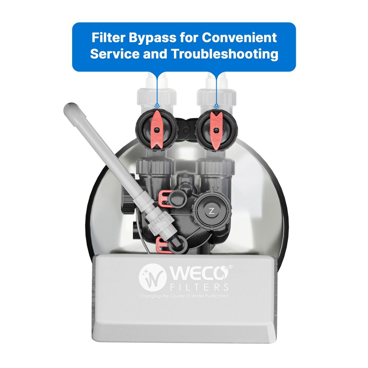 WECO Backwashing Filter with KDF®-55 for Chlorine Removal