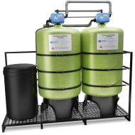WECO KCR Series: Commercial Twin Water Softener with 3" Pipe and Progressive Flow, Pre-Plumbed Skidded Configuration - Made in U.S.A.