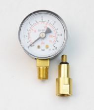 Water Pressure Gauge - 1.5" Face - 1/8" MNPT Bottom Mount with Extension Adapter