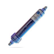 WECO Inline Color Changing Deionizing Mixed Resin (DI) 2" X 10" Cartridge DI-201038-CLX with 3/8" EZ Connect Ports