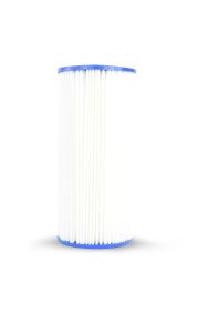 WECO 5MPLWCT4510 Pleated Polyester 5 Micron 4½" X 10"  Sediment Filter Cartridge for Particulate Filtration - Made in U.S.A.