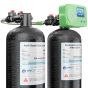 Backwashing Charcoal and Anti-Scale Dual Tank Whole House Water Filtration System