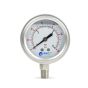 WECO 0-130 PSI (0-9 Bar) Glycerin Liquid Filled Pressure Gauge, 2.5