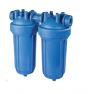 Atlas Filtri DP BIG PS PM 10 DUO - 1” NPT IN AB - Blue Blue Twin Series Housing