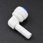 1/4” Stem x 1/4” Tube Plug In Elbow	 Fitting for Water Filters