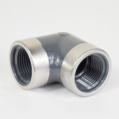3/4" FPT PVC Schedule 80 Reinforced 90-Degree Elbow 