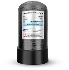 WECO Mineral Tank for Water Softener / Filter Applications 9" Diameter x 17" Height with 2.5" Standard Top Port