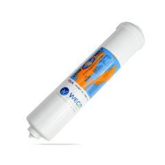 WECO ALK-2512-38QC Inline Alkaline Filter Cartridge for Remineralization with 3/8" Quick Connect In/Out Ports
