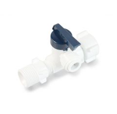 WECO Angle Stop Valve Adapter with 3/8" Tube Outlet