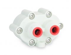 Auto Shut Off Valve White-1/4" Push Connect - Made in U.S.A.