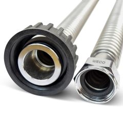 5810 & 5812 Stainless Steel Flex Line Pair (Two) 24 Inches Long x 1" FIP