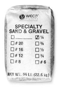 Bag  of 1/4 X 1/8 Gravel Under Bedding for Water Softeners & Whole House Filters- 50 Lbs 