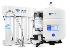 HydroGuard HDGT Undersink Twist Type Filter Reverse Osmosis (RO) Water Purification System with Pump