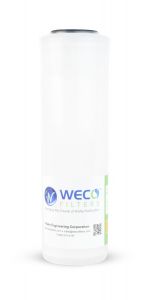 WECO KDF-CAT-1025 Custom Blend 2 ½ " x 10" Catalytic Carbon & KDF Cartridge for Chlorine Taste & Odor, Hydrogen Sulfide/Iron/Chloramines