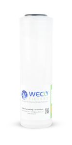 WECO KDF2-GAC-1025 Custom Blend 2 ½ " x 10" Granular Activated Carbon & KDF Cartridge for Chlorine Taste & Odor