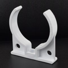 2.5"- Single White Clip - Membrane to Bracket