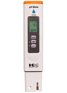 HM Digital PH-80 pH HydroTester, 0-14 pH Range, 1 pH Resolution, +/- 2% Readout Accuracy