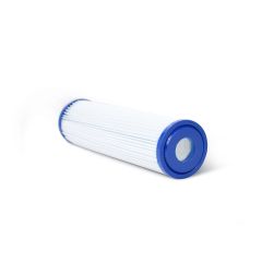WECO 5MPLWCT2510 Pleated Polyester 5 Micron 2½" X 10"  Sediment Filter Cartridge for Particulate Filtration - Made in U.S.A.