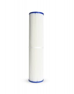 WECO 1MPLWCT4520 Pleated Polyester 1 Micron 4½" X 20"  Sediment Filter Cartridge for Particulate Filtration - Made in U.S.A.