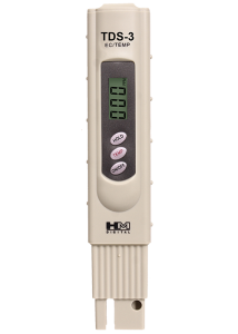 HM Digital TDS-3 Handheld TDS Meter with Carrying Case with 0 – 9990 ppm (mg/L) Range and +/- 2% Accuracy