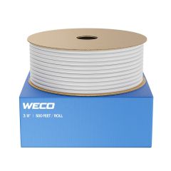3/8" O.D. White Poly Tubing 500 FEET / ROLL