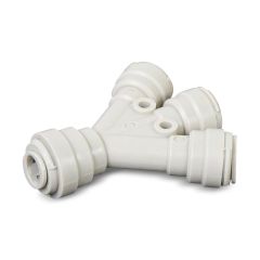 Three Way Connector Union 3/8" Quick Connect for Water Filters