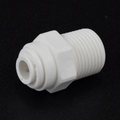 1/4" Tube x 3/8" NPTF Fixed Male Connector for Water Filters