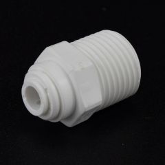 1/4" Tube x 1/2" NPTF Fixed Male Connector for Water Filters