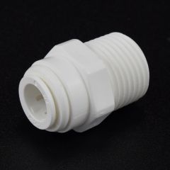 3/8" Tube x 1/2" NPTF Fixed Male Connector for Water Filters