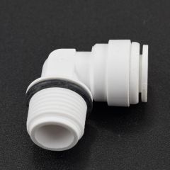 3/8" Tube x 3/8" NPTF Fixed Elbow for Water Filters