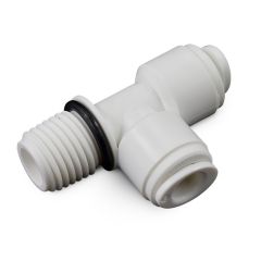 1/4" Tube x 1/4" NPTF X 1/4" Tube Male Branch Tee