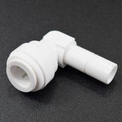 3/8" Stem x 3/8" Tube Plug In Elbow for Water Filters