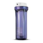 Hydronix 10" Clear Body, White Flat Cap -1/4" Female NPT In/Out RO Housings