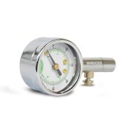 WECO Reverse Osmosis Tank Air Pressure Gauge with Bleeder Valve (5-60 PSI)