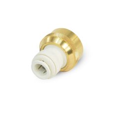 Garden Hose Brass 3/4" Female to 3/8" QC Connector