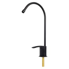 US Style Black Horizontal Turn Handle RO Drinking Water Faucet - Made in U.S.A.