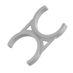 2" X 2" White Double Filter Clip