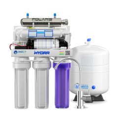 WECO HYDRA-75UVPMP Reverse Osmosis Drinking Water Filtration System with UV Disinfection Unit and Booster Pump