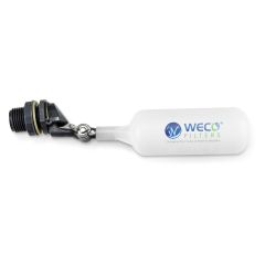 MINI PVC Mechanical Float Valve- 1/2" MPT for Atmospheric Tank Applications