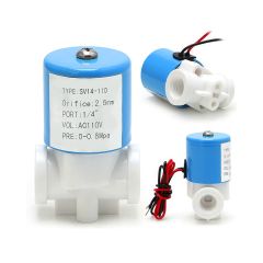 Solenoid Valve, Plastic, 1/4", 50-60Hz, AC 110V
