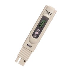 HM Digital TDS-3 Handheld TDS Meter with Carrying Case with 0 – 9990 ppm (mg/L) Range and +/- 2% Accuracy