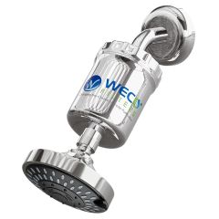 WECO Multi Stage Dechlorinating Shower Filter with Shower Head - Chrome