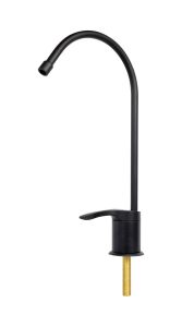 US Style Black Horizontal Turn Handle RO Drinking Water Faucet - Made in U.S.A.