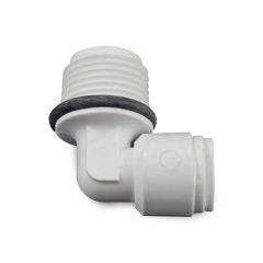1/4" Tube x 3/8" NPTF Fixed Elbow for Water Filters