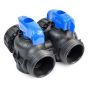 Fleck High Flow Plastic Bypass for 5810 & 5812 Softener & Backwash Control Valves