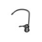 US Style Black Horizontal Turn Handle RO Drinking Water Faucet - Made in U.S.A.