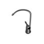 US Style Black Horizontal Turn Handle RO Drinking Water Faucet - Made in U.S.A.