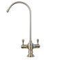Dual-Handle Drinking Water Faucet for RO and Alkaline Systems – Swivel Gooseneck