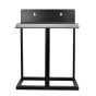 Floor Stand Bracket Black Powder Coated Steel for 4.5 Inch Diameter BB 10 Inch Tall Two Housings